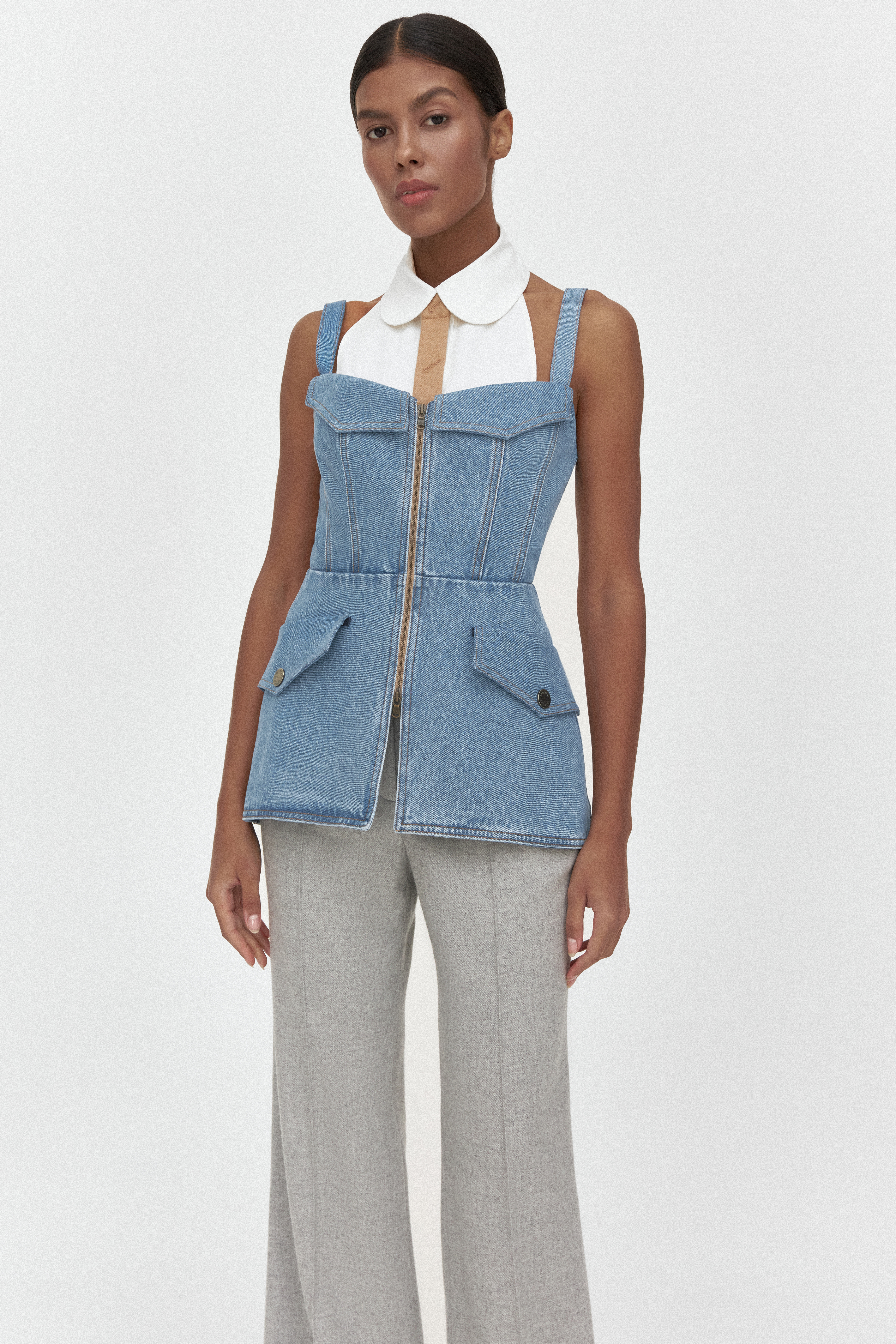 DENIM TAILORED CORSET